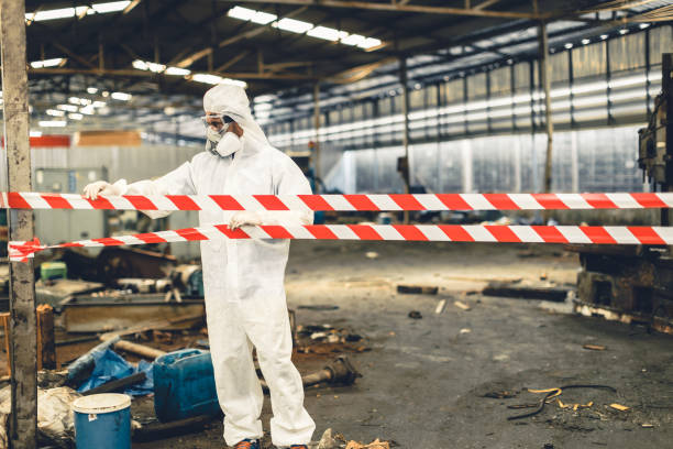 Professional Biohazard technician working in Arnold, MO